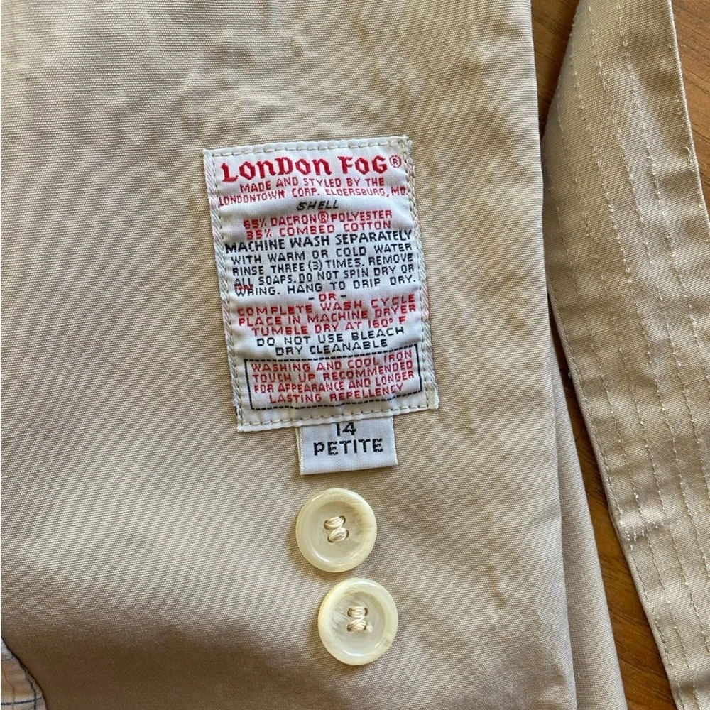 🎉HP🎉 London Fog Double Breasted Trench Coat - Picture 6 of 11